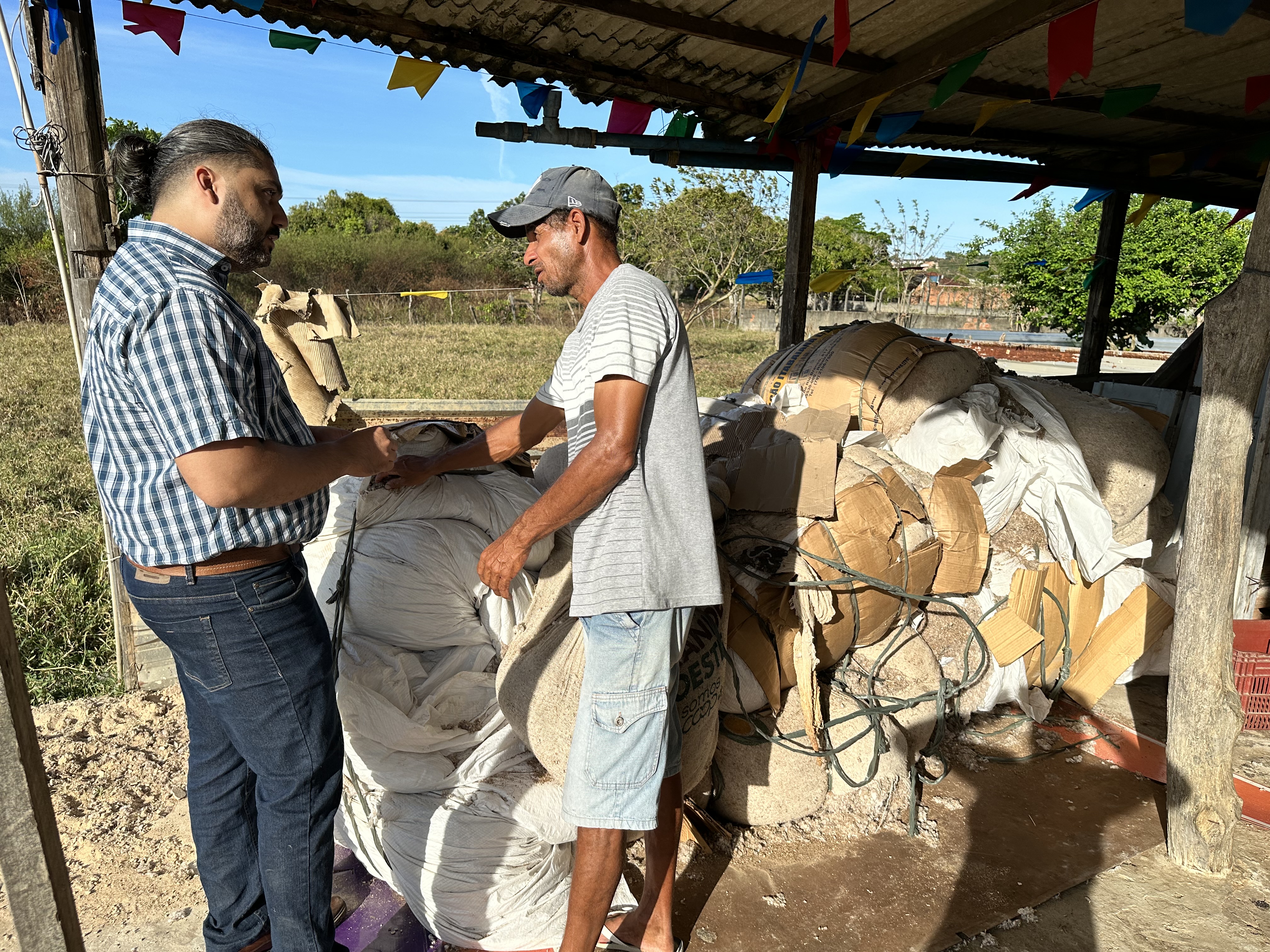 Visita técnica participativa em propriedade rural